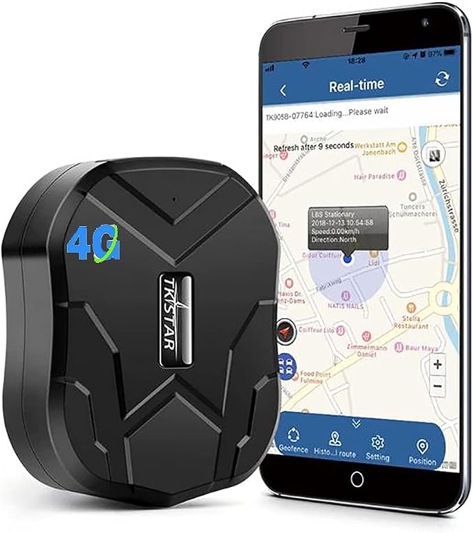 GPS Tracker for Vehicles Hidden Magnetic Vehicle GPS Tracker GPS Tracking Device for Car Motorcycles Trucks with Real-time Tracking,Anti-Theft Alarm（4G TK905B）