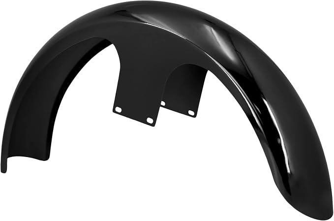 Front Fender 19'' 21'' 23'' Wheel Wrap Fit For Harley Touring Street Glide Road King Electra Glide Baggers (120/R23 Gloss Black)