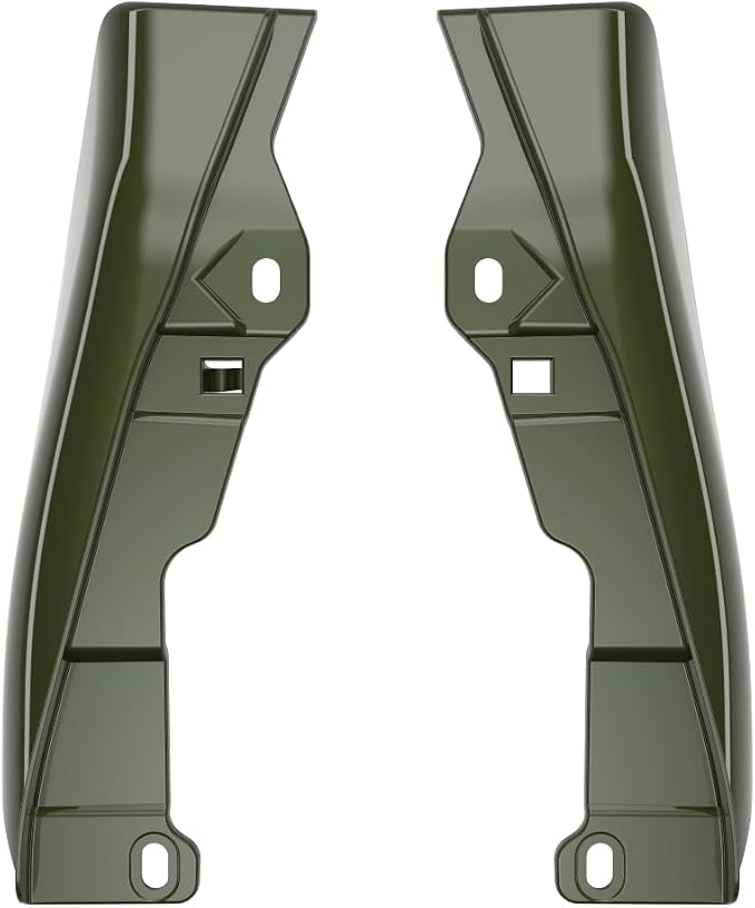Advanblack 2026 Road Glide Mid Frame Air Deflector, Olive Steel Metallic/Vivid Black Air Deflector Heat Shield Compatible with Harley Touring Street Glide, Road King, Electra Glide, 2009-2026