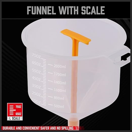 Ultimate No Spill Coolant Funnel Kit - 19-Piece Spill-Free Radiator Funnel Set, Spill Proof Radiator Bleeder Kit, Coolant Filling, Radiator Filler, Extra Funnels and Adapters for Universal Vehicle