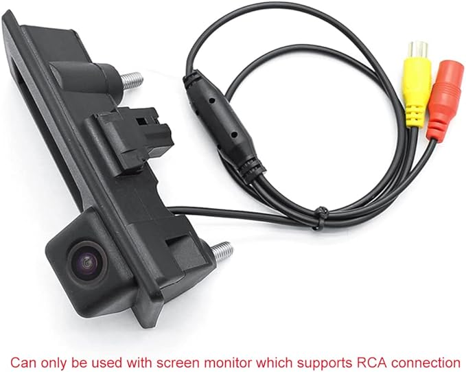 Vehicle Backup Camera with Dynamic Intelligent Trajectory Moving Guide Line for Audi A4L A5 A3 Q3 Q5 RS6 for VW Passat Tiguan Jetta Sharan Touareg Lavida Skoda, Car Rear View Trunk Handle Camera