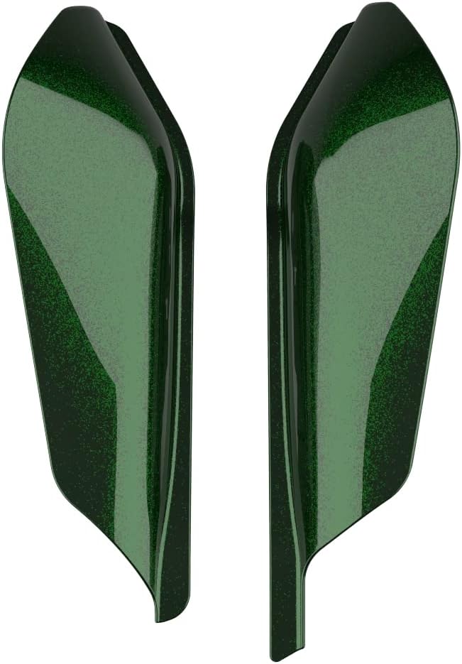 Advanblack 2024 RG Mid Frame Air Deflectors Compatible for Harley Touring Street Glide, Road King, Electra Glide, 2009-2025(Kinetic Green)