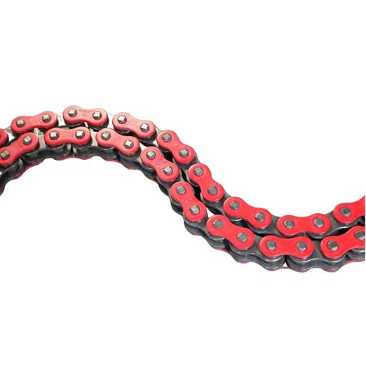DONGHUA (520HLX2) high Strength Sealed 520 X-Ring Chain 120 Links with Connecting Link (RED)