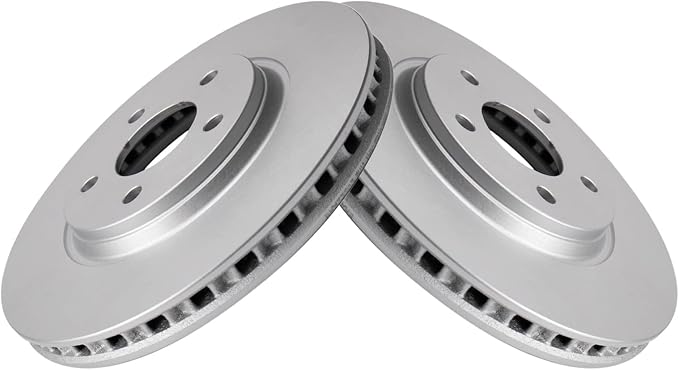 TRQ Front Brake Rotor Set G Coated Vented Compatible with 2005-2008 Chevrolet Cobalt 2008-2010 HHR 2004-2012 Malibu 2007-2009 Pontiac G5 2005-2010 G6 2007-2009 Saturn Aura 2004-2007 Ion