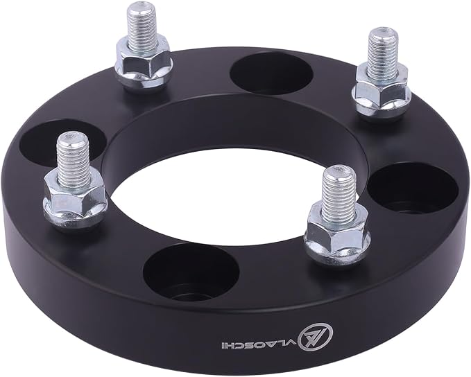 Black Forged 4x137 ATV Wheel Spacers 1 Inch with 12x1.5 Studs Compatible with Honda Can-Am 4 Lug for 2019-2022 Talon 1000R 1000X | 2016-2022 Pioneer 1000 | 2017-2022 Maverick X3 - Pack of 2
