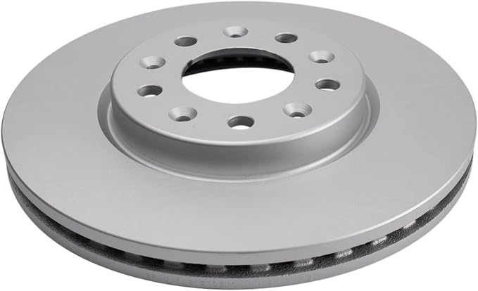 TRQ Front Brake Rotor Set Coated Compatible with 2016-2024 Chevrolet Malibu 2018-2021 Chevrolet Equinox with 300mm Diameter Front Rotors 2018-2021 GMC Terrain 300mm Diameter Rotors
