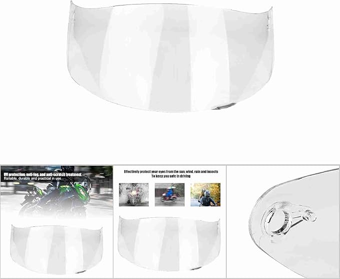 Motorcycle Helmet Face Shield Replacements, Motorcycle Helmet Visor Compatible with AGV K1 K1S K3 SV K5 K5S UV Protection (Clear)