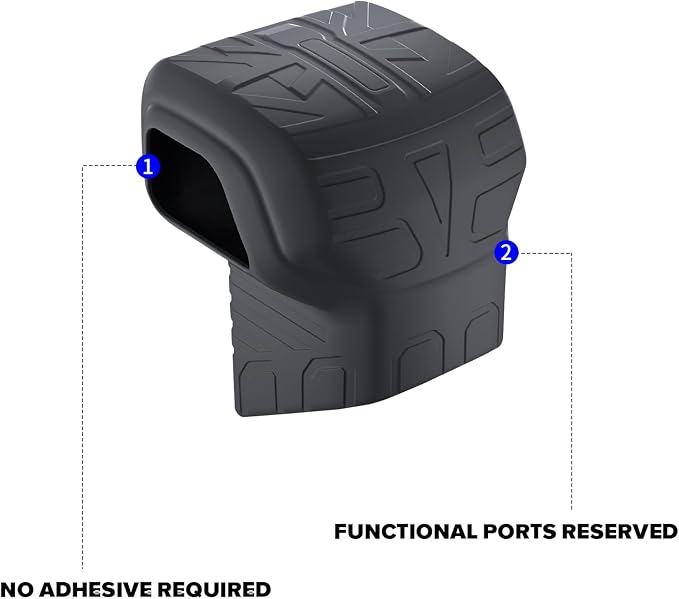 Silicone Car Gear Shift Knob Cover for Toyota Tundra Tacoma Sequoia 2025 2024 2023 2022 2021 2020 Interior Accessories Black Automobile Center Console Shifter Head Protector