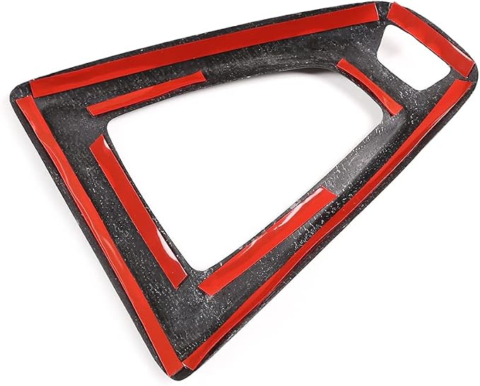 Fit for BMW F80 F82 M3 M4 2014 to 2019 Center Console Gearbox Decorative Panel Frame, Real Carbon Fiber Interior Accessories Gear Lever Panel Base Cover (LHD - Forged Carbon)
