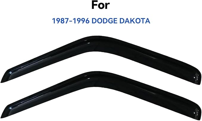 Window Visors Rain Guards for 1987-1996 Dodge Dakota, Out-Channel Window Vent Wind Deflectors Visors Shades for 87-96 Dakota