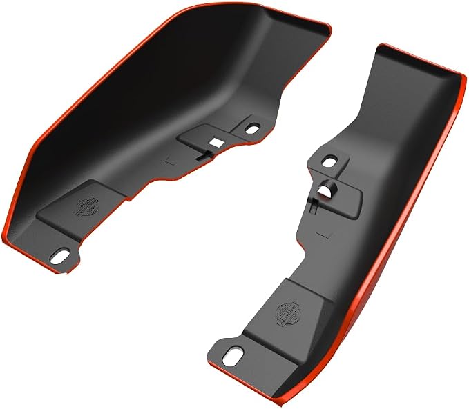 Advanblack 2026 Road Glide Mid Frame Air Deflector, Blood Orange Air Deflector Heat Shield Compatible with Harley Touring Street Glide, Road King, Electra Glide, 2009-2026