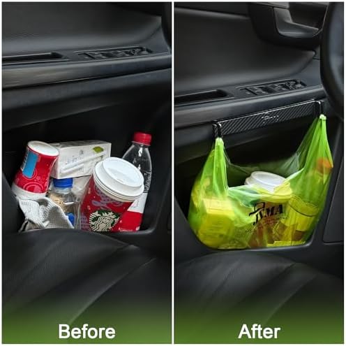 JVMA Center Console Organizer Tray and Car Trash Bag Hook Assembly for Jeep Gladiator JT and Wrangler JL JLU 2026-2018 Accessories