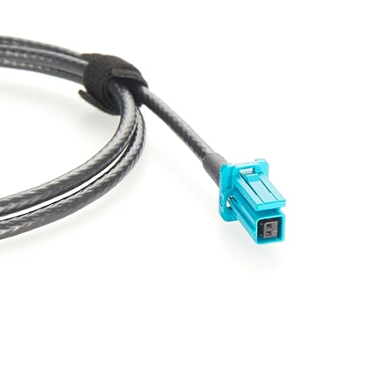 Original Rosenberger H-MTD Female to TE MATEnet Female Automotive Ethernet Cable 1Gbps E6K10A-1BZZ5-Z to 2302510-9 Shielded Connector 100/1000BASE-T1 for ADAS Camera, ECU, IVI Networking(1M/3.28FT)