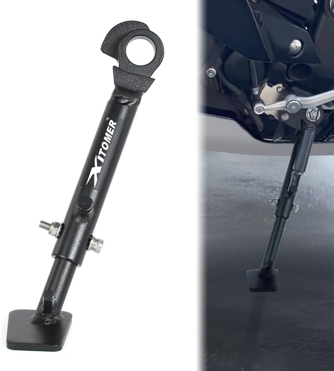 Xitomer 0-3’’ Motorcycle Adjustable Side Stand Compatible with YZF-R6 2006-2023, YZF-R6 RACE 2024-2026 Adjustable Kickstand Compatible with YZF-R6 2023, YZF-R6 RACE 2025