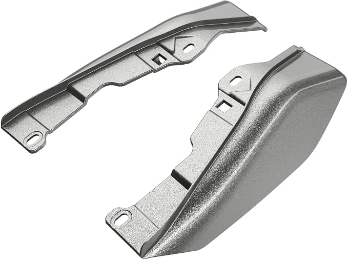 Advanblack 2025 RG Mid Frame Air Deflector, Mercury Silver Harley Air Deflector Heat Shield Compatible for Harley Touring Street Glide, Road King, Electra Glide, 2009-2025