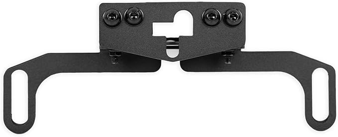 DV8 Offroad Front Camera Relocation Bracket for 2021-2026 Ford Bronco | Corrects 360 View with Winch Bumper | Includes Extended Camera Optical Cable & Spray Hose | Adjustable for Different Setups