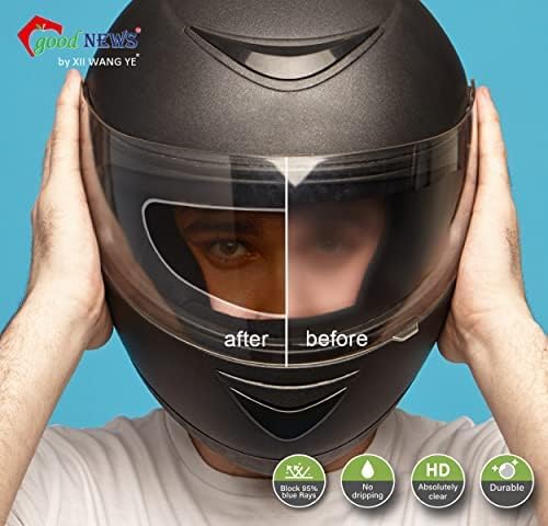 XII WY Universal Motorcycle Full Face Helmet Shield Anti Fog Film, transparent Visor Lens Insert Fog Resistant Waterproof Sticker