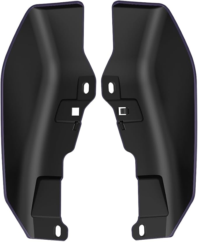 Color - Matched Mid Frame Air Deflectors Heat Shield, Perfectly Fit for Harley Touring Models 2009-2026 Purple Abyss Denim