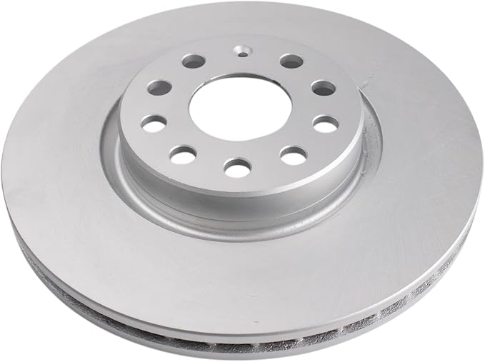TRQ Front Brake Rotor Set Compatible with 2006-2020 Audi 2005-2023 Volkswagen