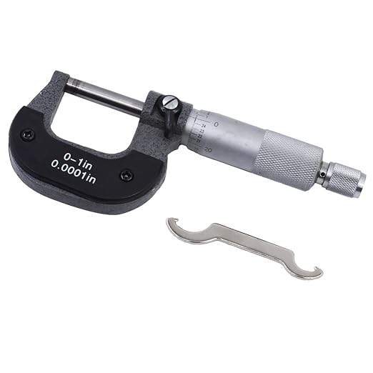 0-1 in Precision Outside Micrometer W/Box, Accuracy 0.0001 in, Professional Grade Precision Machinist Tool