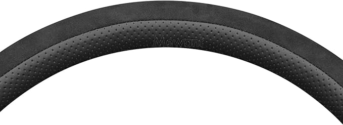 MEWANT Hand Stitch Steering Wheel Cover for Toyota Land Cruiser 2024-2026, Custom Fit DIY Wrap Interior Accessories
