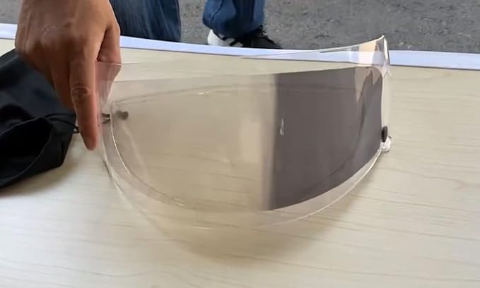 XII WY Motorcycle Full Face Helmet Shield Insert - Photochromic Anti-Fog Film, Transitional Visor, Clear to Gray