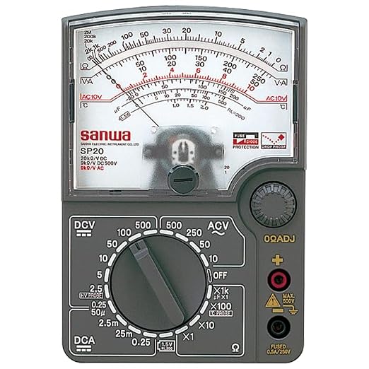 Japan SANWA SP20 Analog Multimeter DC High Volotage & Temperature Measurable SP-20!(SP20)