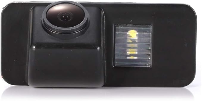 HD IP68 1280Pixels Auto Car 170° Wide Angle License Plate Light Rear View Reversing Backup Camera Parking Aids System Compatible with Ford Focus Mondeo MK4 CMax SMax Galaxy Fiesta MK6 Kuga EcoSport