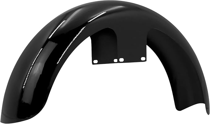 19 inch Motorcycle Front Fender for 120 / R19 Tire Mudguard Fit for Harley Touring Electra Road Street Glide Road King Baggers（Gloss Black）