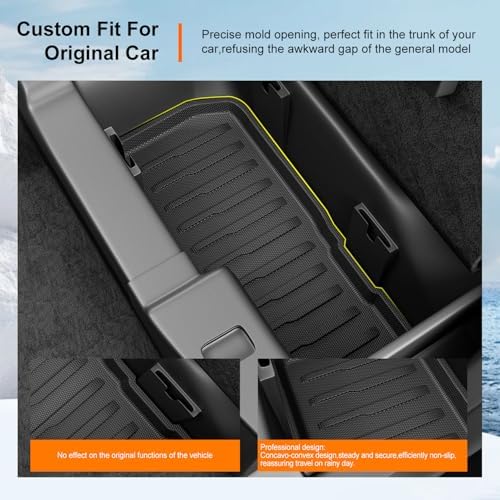 powoq 2nd Under Seat Storage Mat Compatible with 2022-2025 Ford Maverick Rear Bumper Step Pad Hybrid UnderSeat Organizer Mat Replacement for 2022-2025 Ford Maverick Accessories