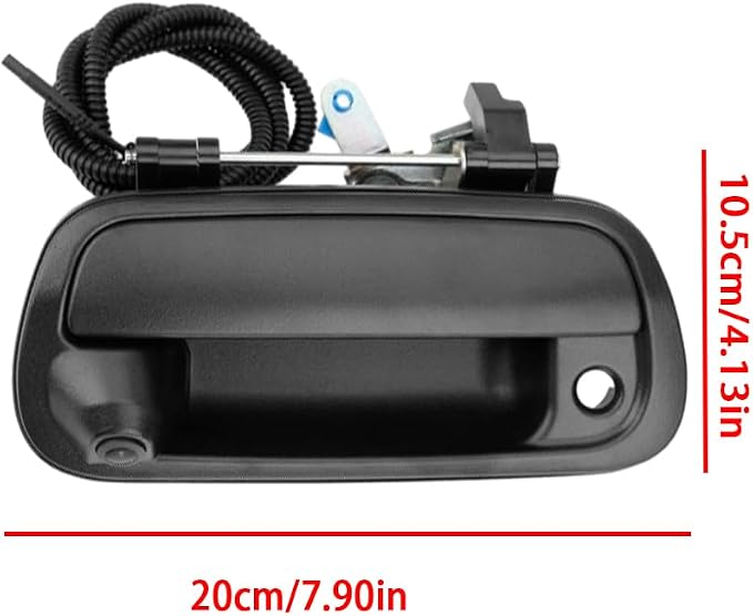 Riloer Tailgate Handle Rear View Camera, Tailgate Door Handle Camera, Compatible with Toyota 2000-2006 Tundra, Backup Tailgate Camera with Static Guidelines