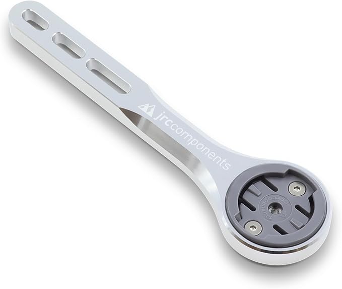 JRC Components Wahoo Computer Mount | Amplitude Computer Mount - Wahoo GPS Cycling Computer | Wahoo Elemnt Bolt Bike Computer - Elemnt Mount | Elmnt Wahoo - Bar Fly Mount | Wahoo Mount - Silver