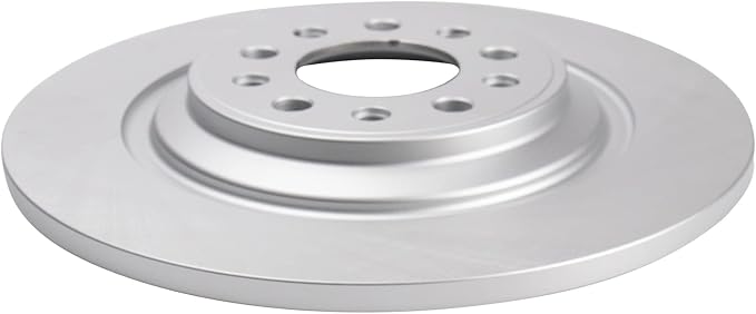 TRQ Rear Brake Rotor Set G Coated Solid Compatible with 2014-2023 Jeep Cherokee