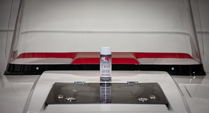 Hardline Products USA RX UV Protectant Cleaner & Polish – 14oz Plastic & Vinyl Restorer Spray – Hydrophobic UV Block for Boat Isinglass, UTV Windshields, Motorcycle Visors, & Marine Gel-Coat