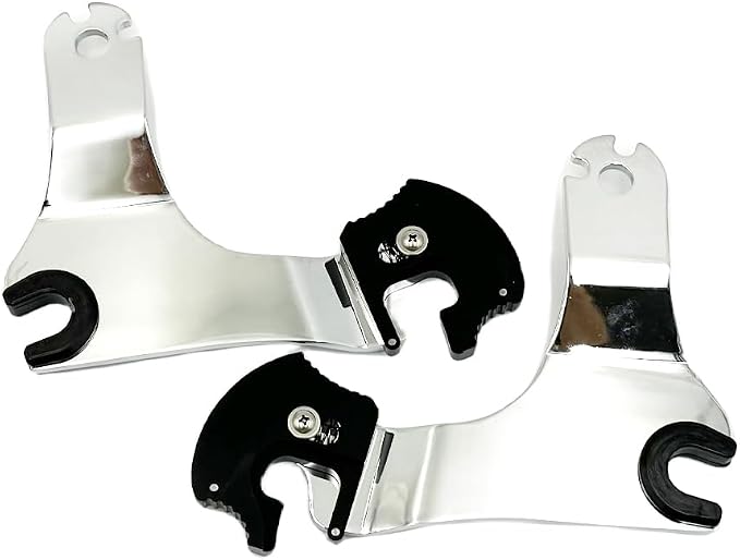 Adjustable Driver/Passenger Seat Backrest Component:Quick Release Mounts (Touring Quick Release 09-23 Chrome)