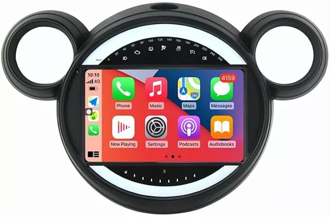 9''AHD Multimedia Car GPS Sat Nav Navigation Navigator Canbus Radio Stereo Player CarPlay Android Compatible with BMW Mini Cooper R50 R52 R53 R56 R57 R58 R59 F55 F56 F57/R55/Countryman R60/Paceman R61