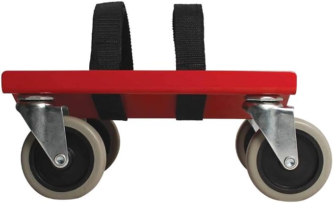 Extreme Max 5800.0228 V-Slides Snowmobile Dolly System - Steel, Red
