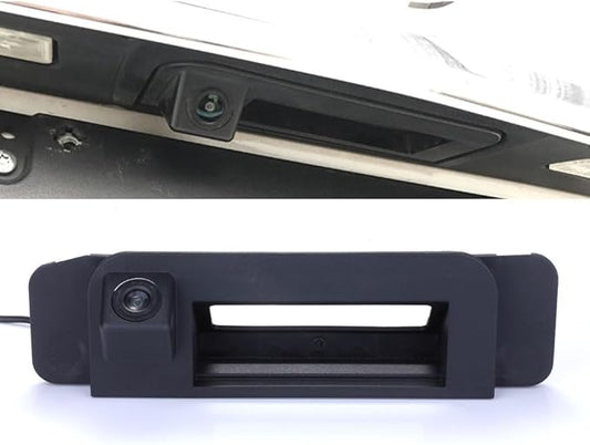 HD Rear View Camera Waterproof Car Trunk Handle Backup Camera Compatible with Mercedes Benz W205/CLA C200L C180L C260L Klasse C180 C200 C220 C250 C280 C300 C300D (02549=195 * 54mm)