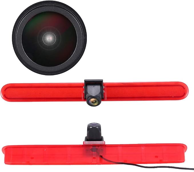 HD 1280x720 Pixels 1000 TV Lines 3rd Brake Light Reversing Camera Brake lamp Parking Camera for VW T5 Multivan Caravelle Hochdach T6 MIT Hochdach ab T5 Camper Lupo 6X Seat Arosa