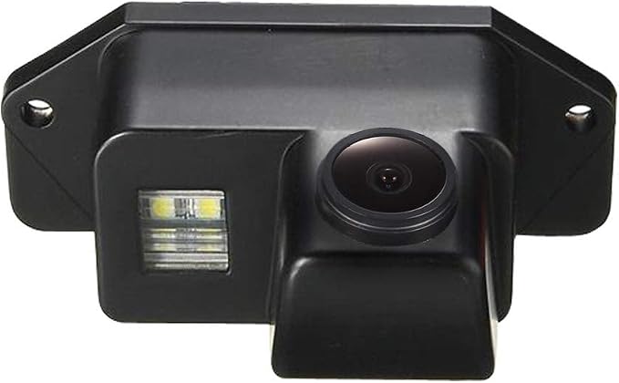 HD IP68 1280Pixels Auto Vehicle Car Van 170° Wide Angle License Plate Light Rear View Reversing Backup Camera Parking Aids System Compatible with Mitsubishi Lancer Evolution 2007-2014
