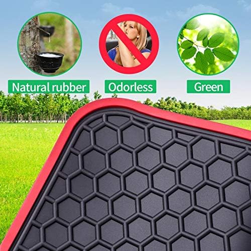Car Floor Mats Custom Fit for Dodge Journey 2012 2013 2014 2015 2016 2017 2018 2019 2020 Odorless Washable Heavy Duty Rubber (All Weather) Floor Liners Front and Rear Row Set Black