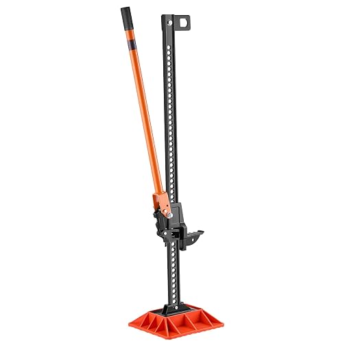 VEVOR Farm Jack with Base, 60" Utility High Lift Farm Jack, 3.18 Ton (7,000 lbs) Capacity Ratcheting Off Road Utility Jacks, Heavy-Duty Lift Jacks with 5.12"-54.33" Lifting Range for Tractor,Truck,SUV