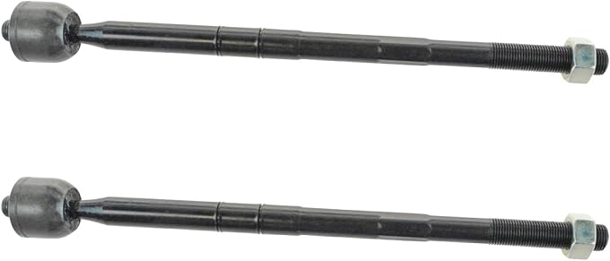 TRQ Front Inner Tie Rod Set 2 Piece Compatible with 1995-2000 Ford Contour 95-02 Mercury Mystique 99-02 Cougar