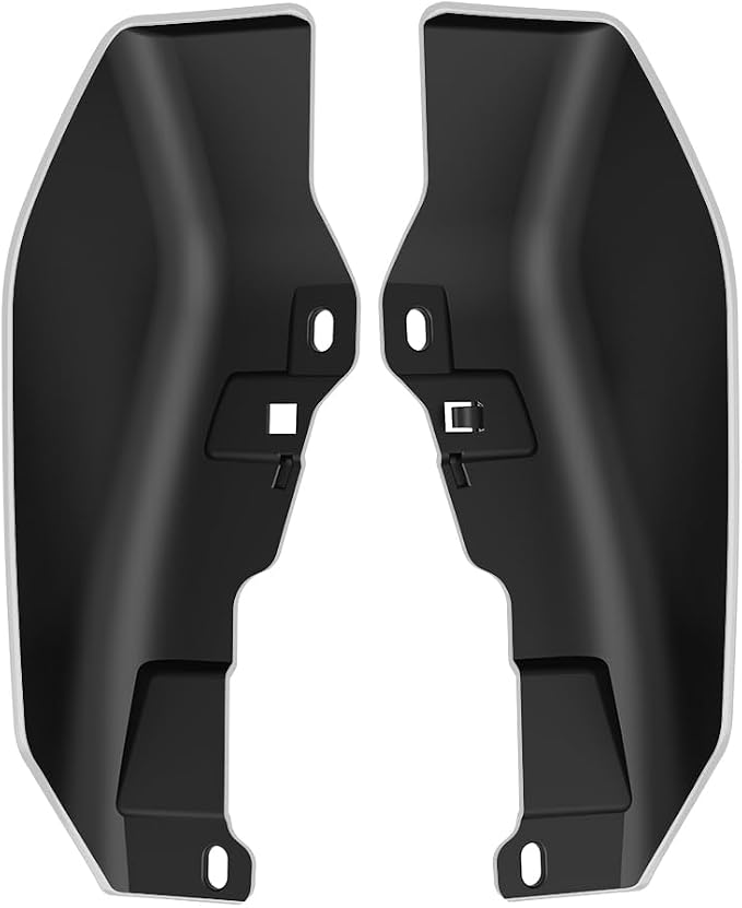 Color - Matched Mid Frame Air Deflectors Heat Shield, Perfectly Fit for Harley Touring Models 2009-2026 White Hot Pearl