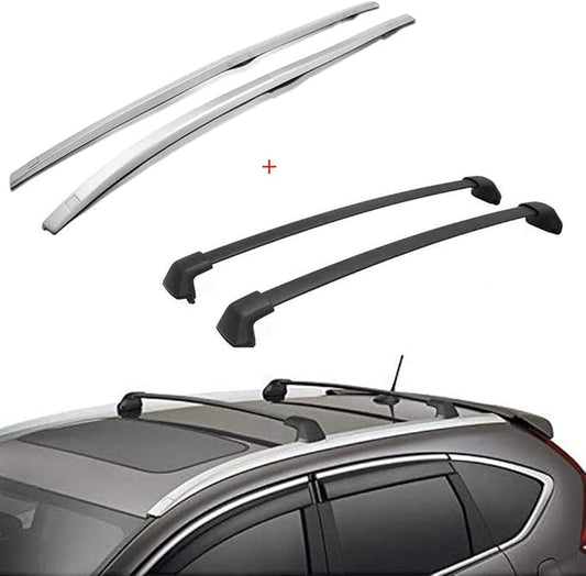 4Pcs Side Rails + Cross Bars for 2012-2016 Honda CRV CR-V OE Style Roof Rack Luggage Carrier