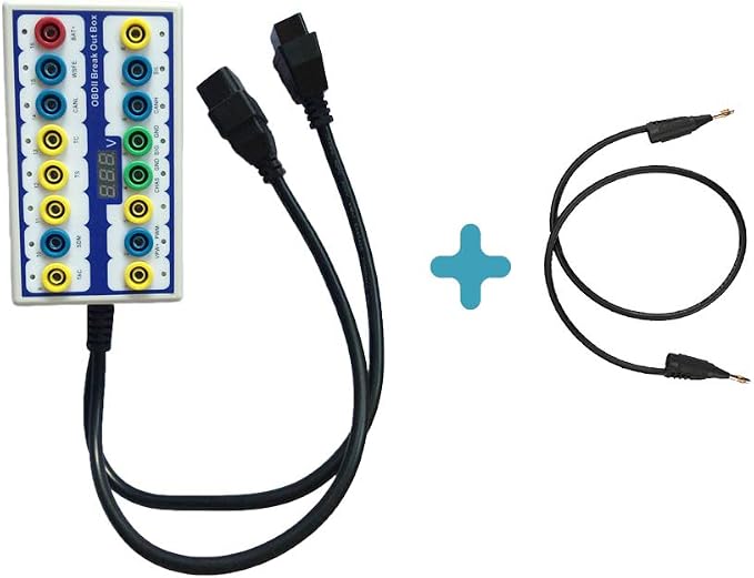 Taotao OBDII Diagnosis Scan Tool Protocol Detector ＆ Break Out Box OBD Diagnostic Tool OBD line Signal Text car Fault Diagnostic Tool