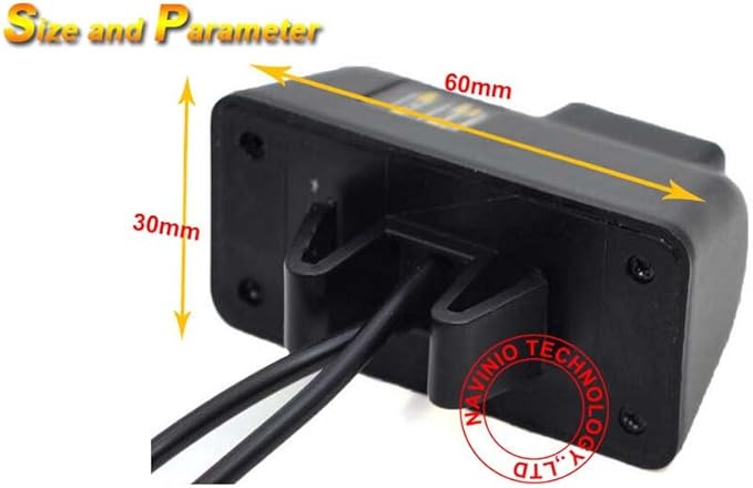 Vehicle License Plate Backup Camera, LED Night Vision Car Rear View Reverse Camera Number Plate Light License s for Ford Transit MK6 2000-2006 / MK7 2007-2013
