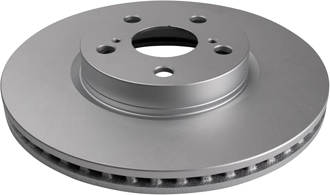 TRQ Front Brake Rotor Set G Coated Vented Compatible with 2009-2010 Pontiac Vibe 2008-2014 Scion xD 2009-2019 Toyota Corolla 2009-2013 Matrix