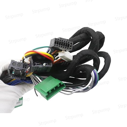 16pin Car Radio Stereo Power Retrofit Harness Cable Wire Loom for 2004-2014 Volvo XC90 with Fiber Amplifier Can Bus Decoder