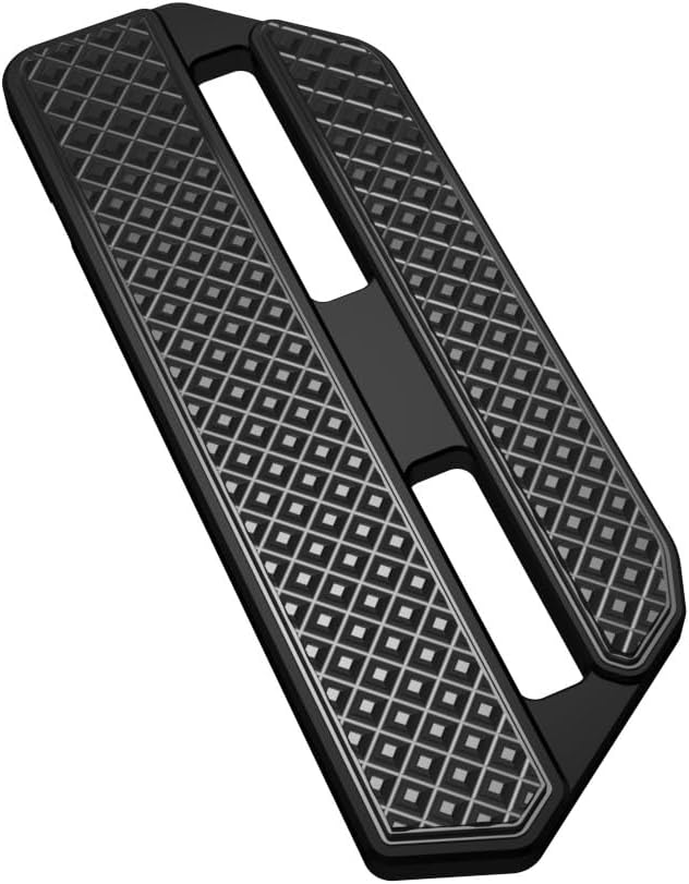 9.5 inch Black Rider's Floor Board Footboard Pedal, Aluminum & Rubber Compatible with Harley Davidson 2024-25 CVO Road Glide ST, CVO Street Glide ST, (Black)